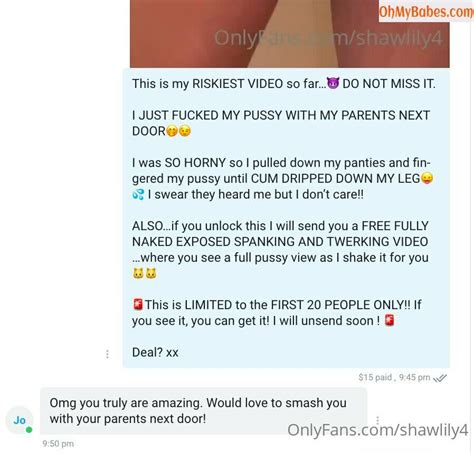 lilyshaw leaked|Lily Shaw Nude Leaked OnlyFans